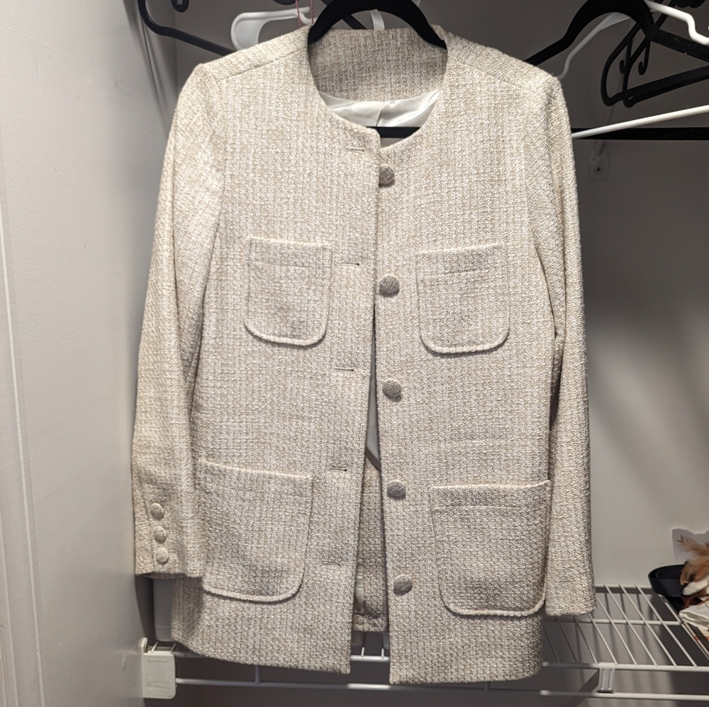 NWOT & Other Stories Textured Cream Blazer